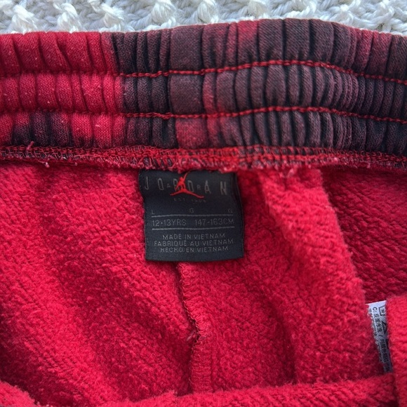 🍍 Jordan Girl's Essentials Berry Fleece Pants🍍SZ L 12-13 year old 🍍26” inseam - Picture 2 of 4